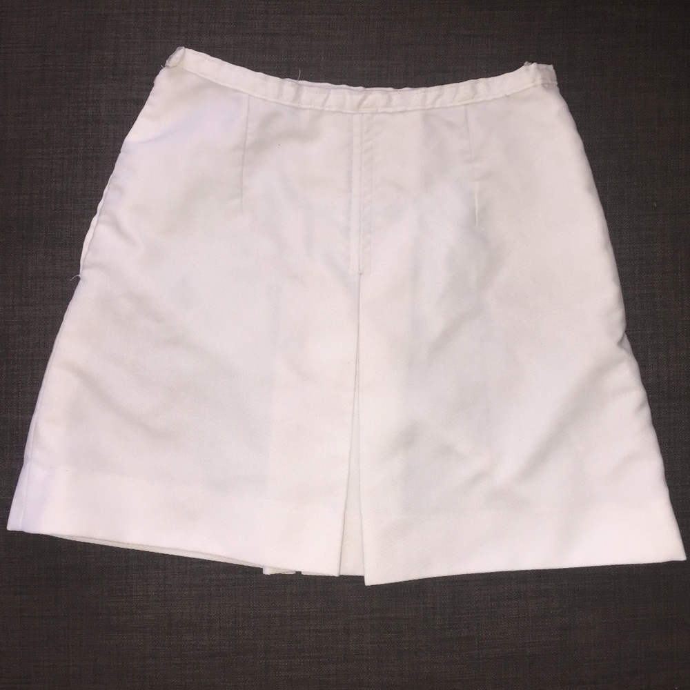 Women's white mini skirt